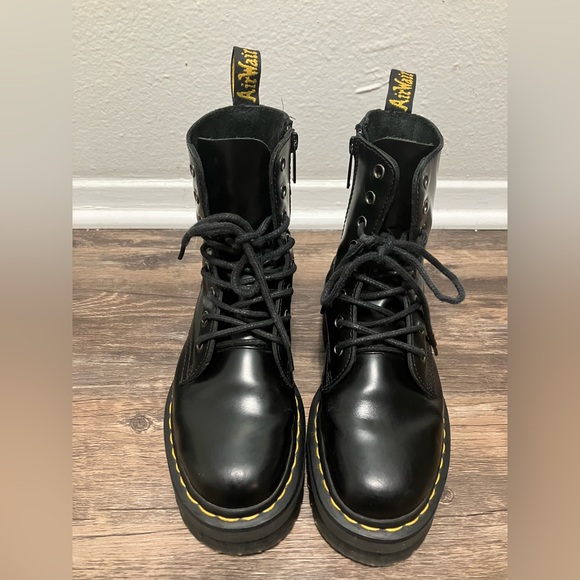 Dr. Martens Black Leather Boots - Picture 4 of 14